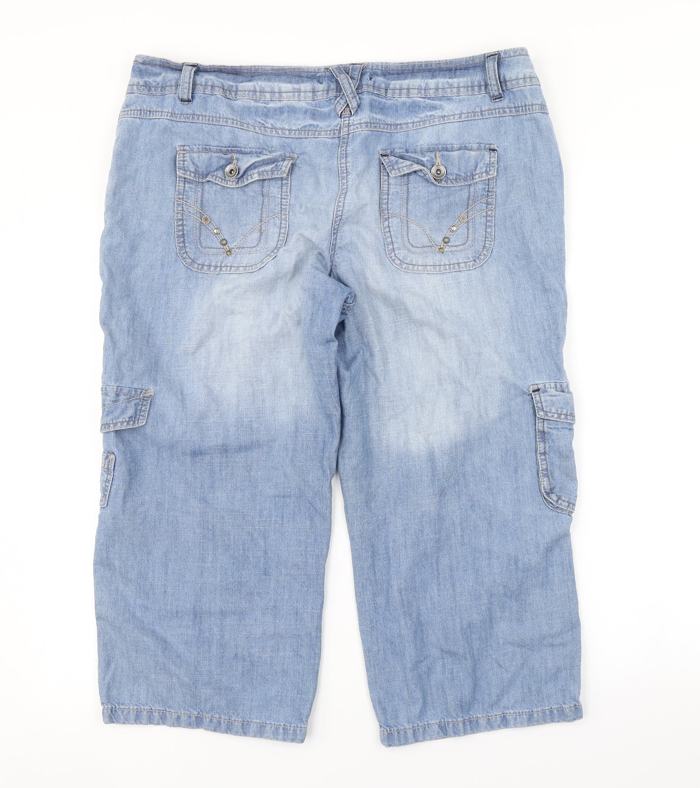 George Womens Blue   Cropped Jeans Size 14 L22 in