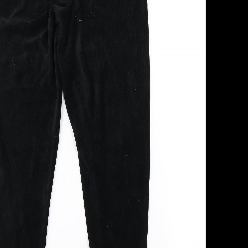 M&S Womens Black   Jogger Trousers Size 16 L28 in