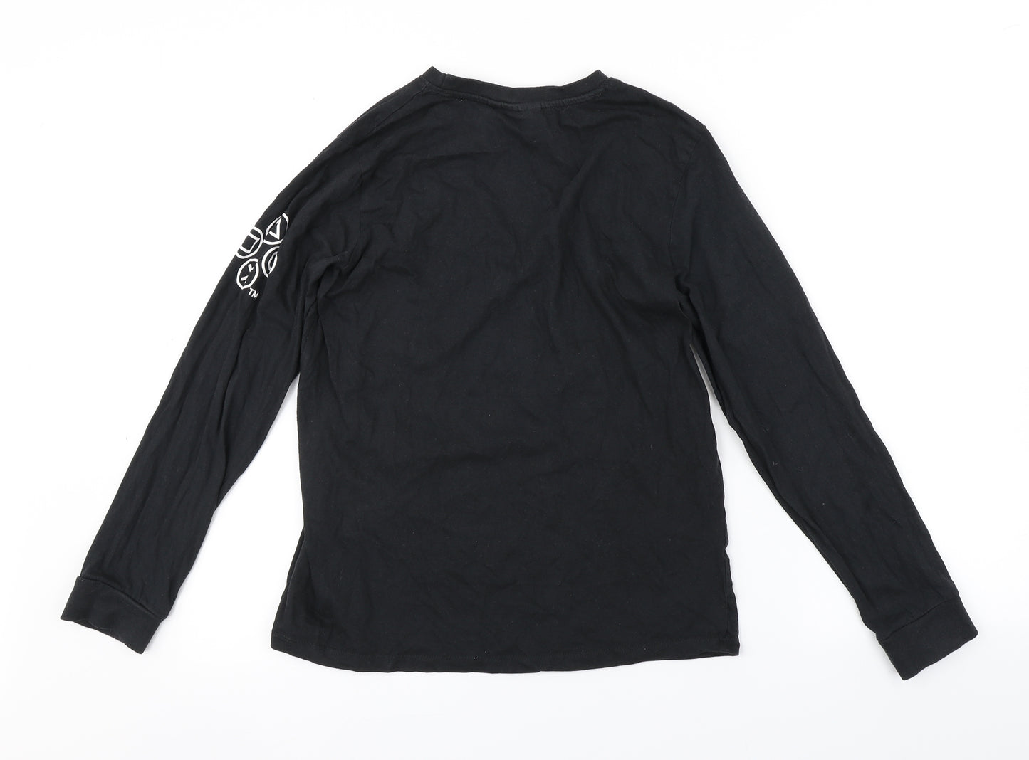 Preworn Boys Black   Basic T-Shirt Size 13-14 Years  - PLAYSTATION