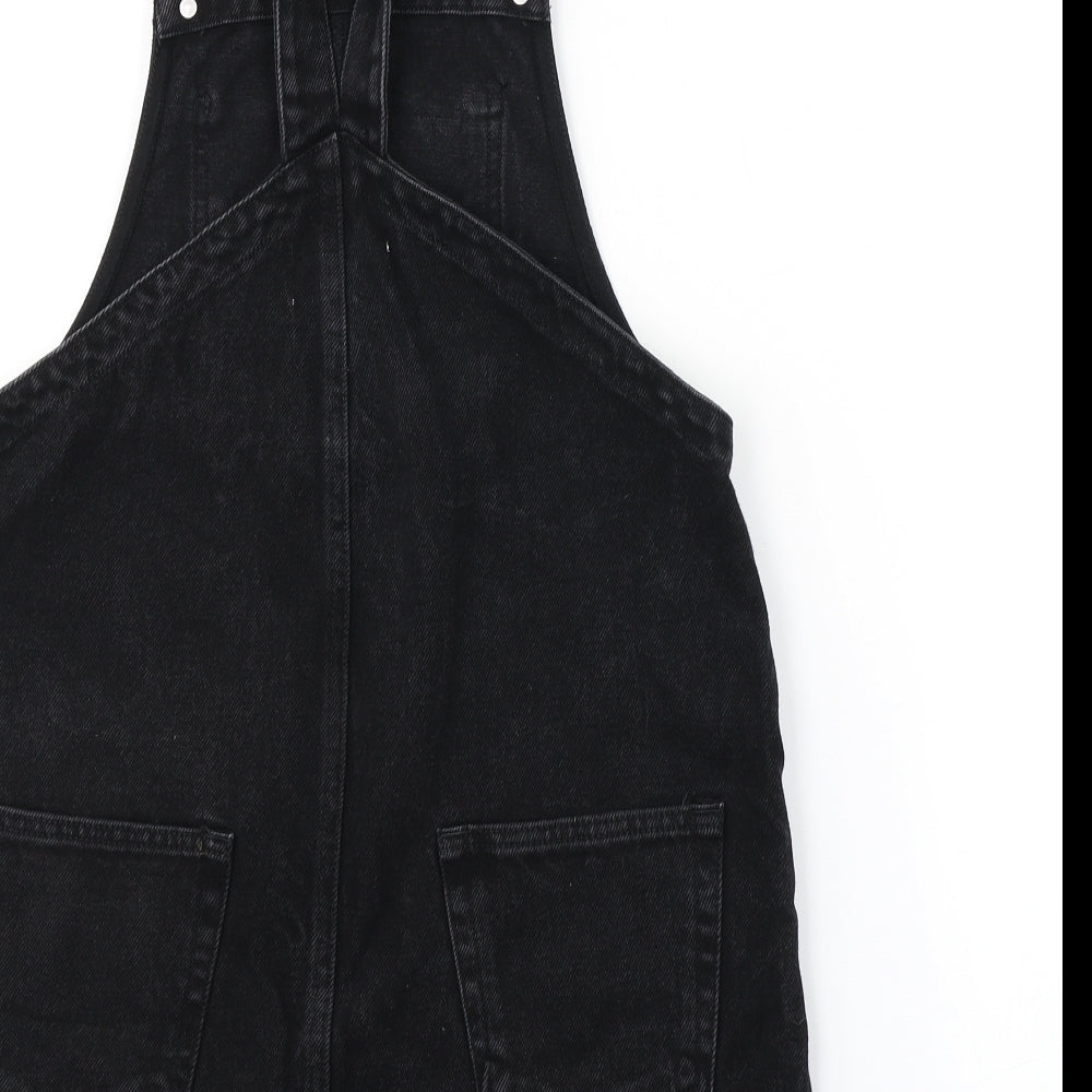 Miss Selfridge Womens Black   Pinafore/Dungaree Dress  Size 8