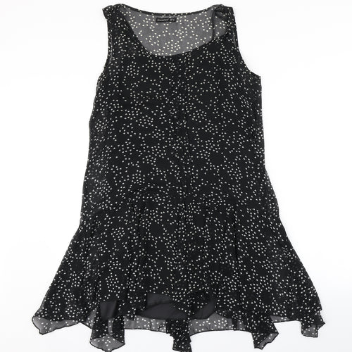 Atmosphere Womens Black Geometric  A-Line  Size 12