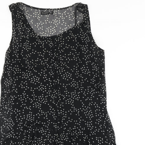 Atmosphere Womens Black Geometric  A-Line  Size 12