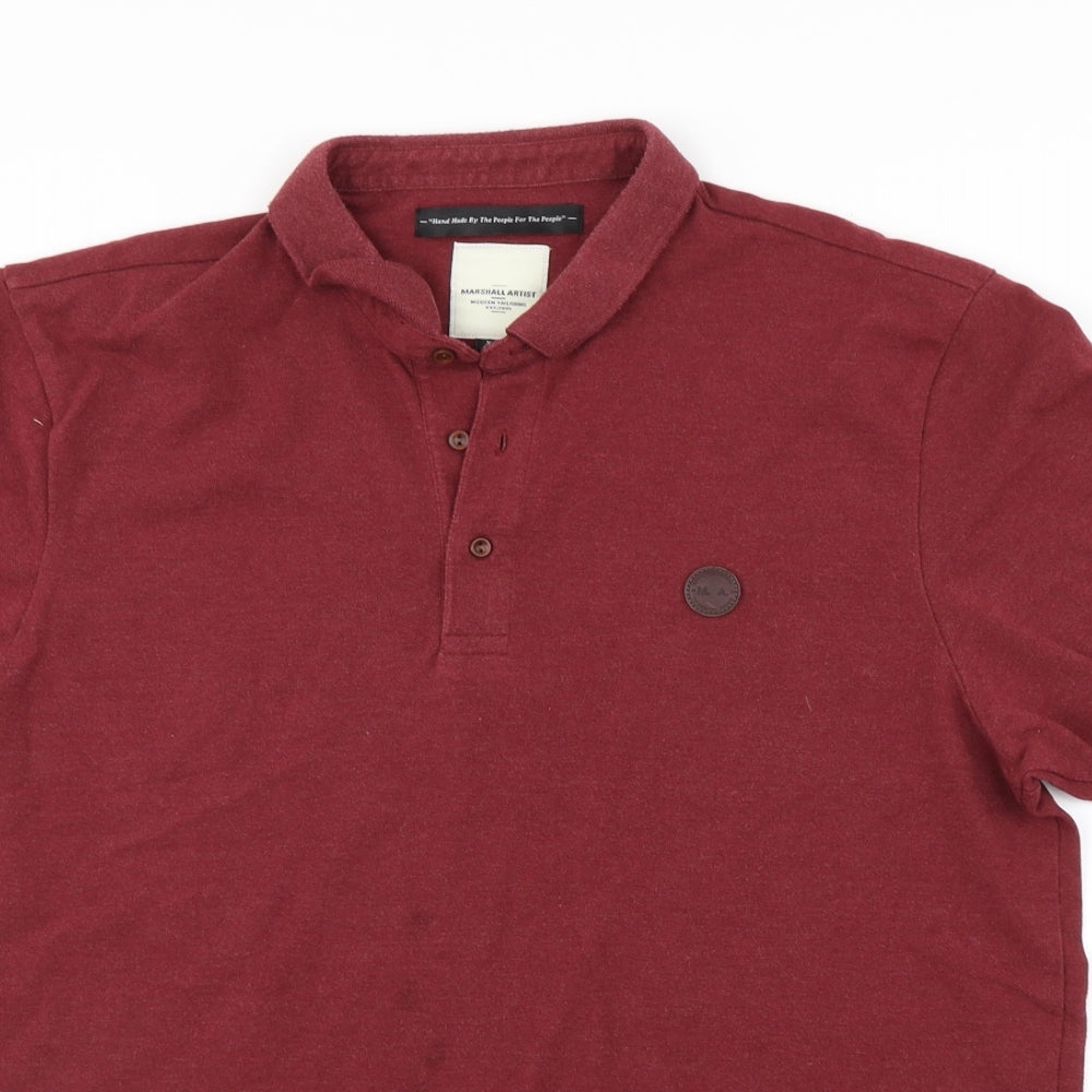 Marshall Artist Mens Red    Polo Size XL