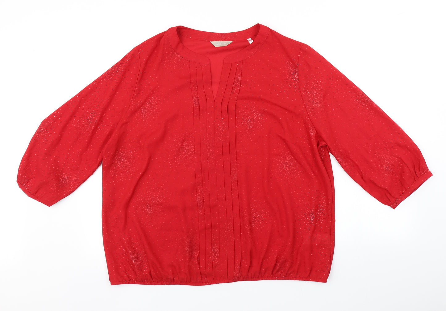 Anthology Womens Red   Basic Blouse Size 20