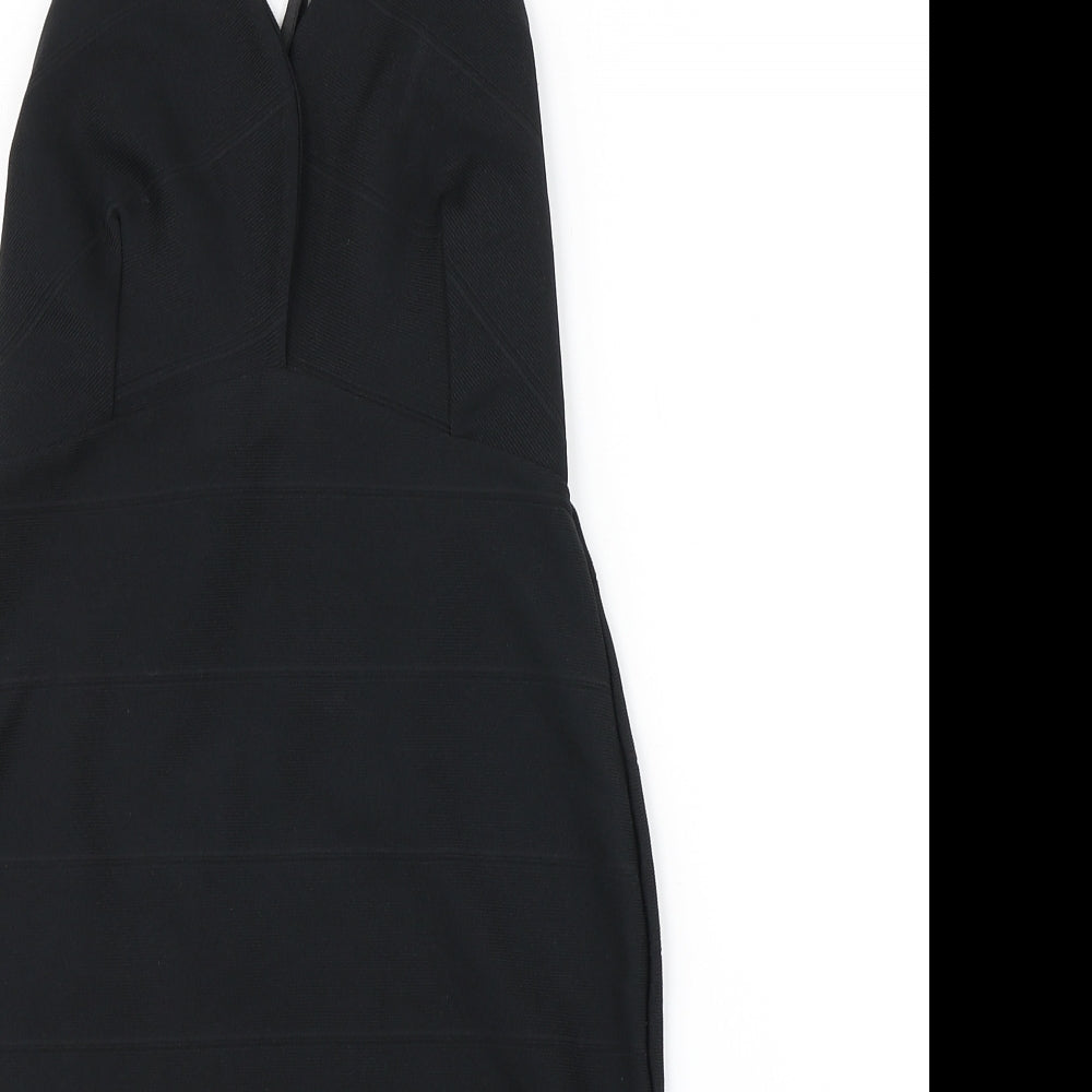 Boohoo Womens Black   Pencil Dress  Size 8
