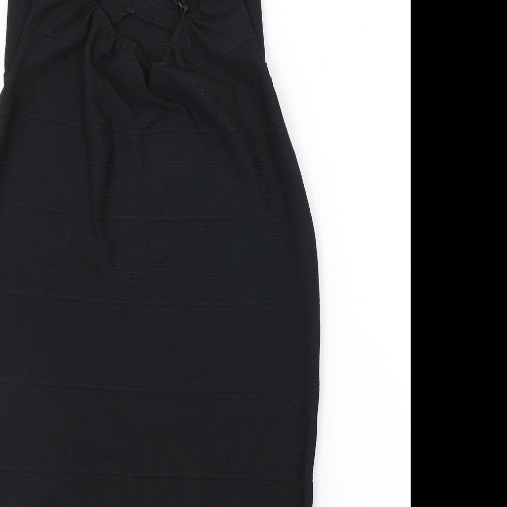 Boohoo Womens Black   Pencil Dress  Size 8