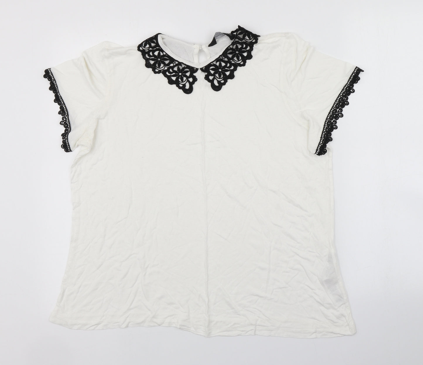 Dorothy Perkins Womens White   Basic Blouse Size 18