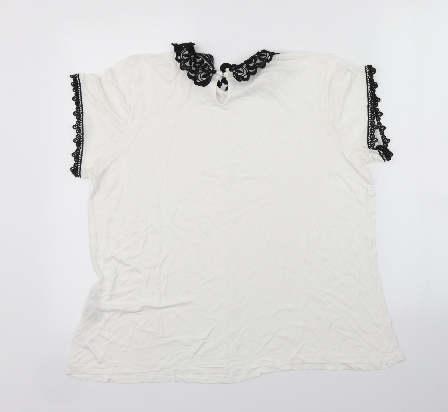 Dorothy Perkins Womens White   Basic Blouse Size 18