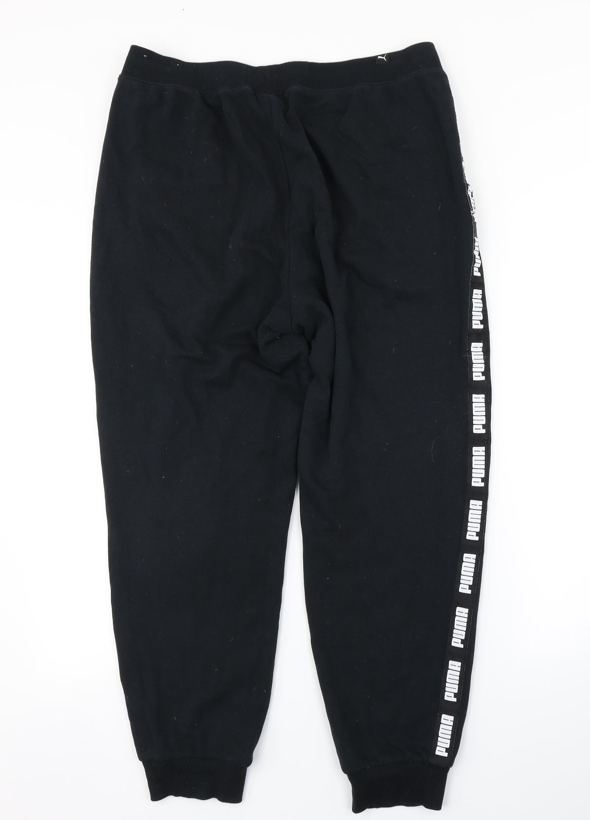 PUMA Mens Black   Sweatpants Trousers Size L L26 in