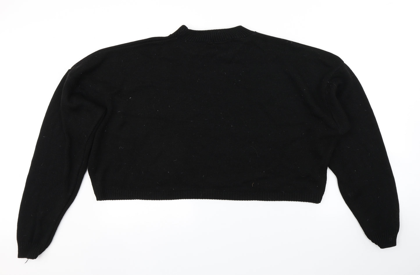 In the Style Womens Black   Pullover Jumper Size 16