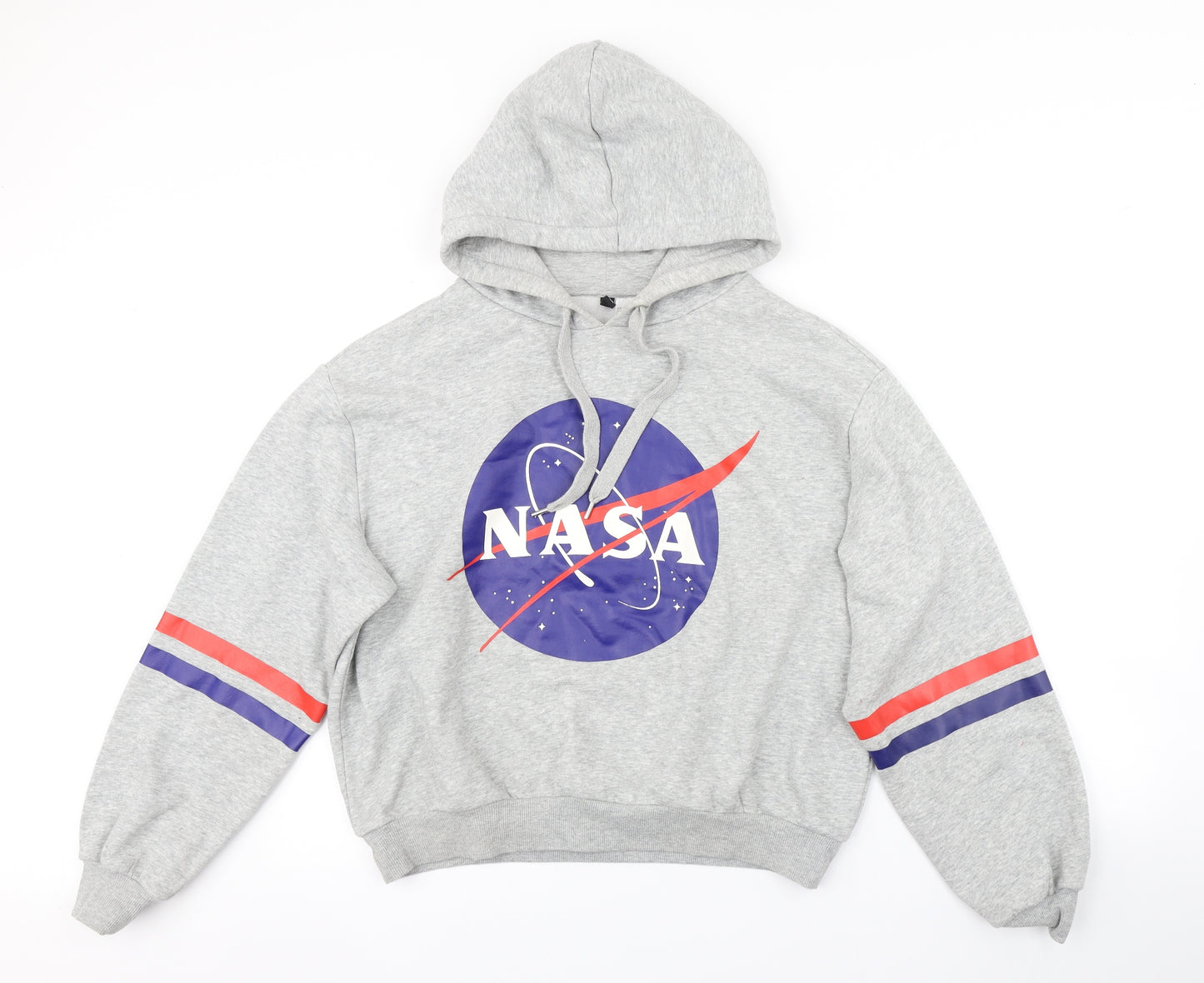 H&M Womens Grey   Pullover Hoodie Size L  - NASA