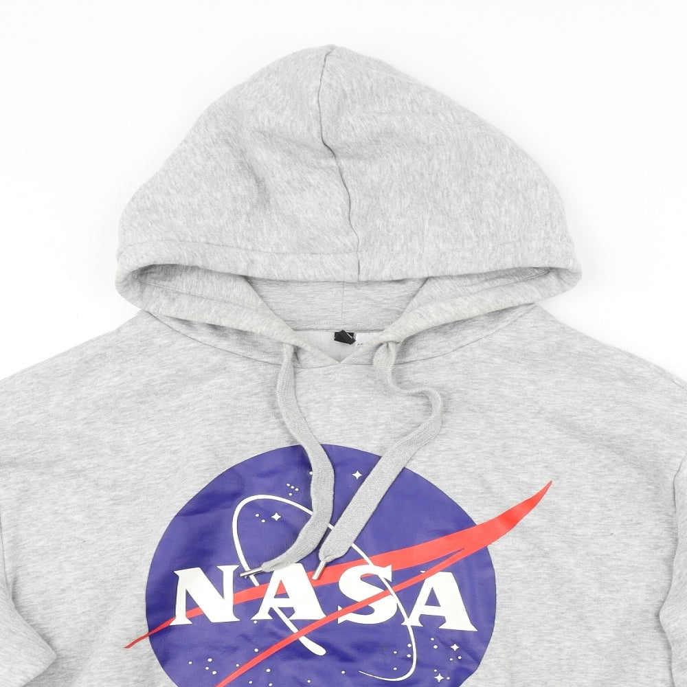 H&M Womens Grey   Pullover Hoodie Size L  - NASA