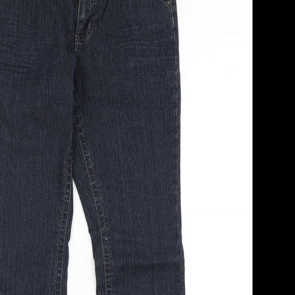 HOT BOTTOMS Womens Blue   Straight Jeans Size 16 L30 in