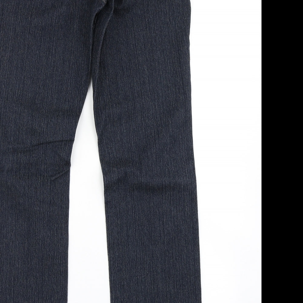 HOT BOTTOMS Womens Blue   Straight Jeans Size 16 L30 in