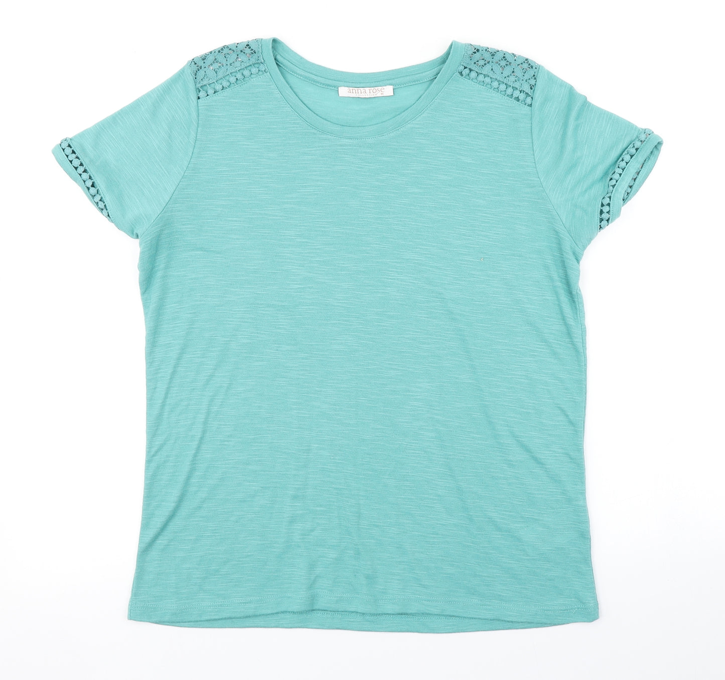 ANNA ROSE Womens Blue   Basic T-Shirt Size M