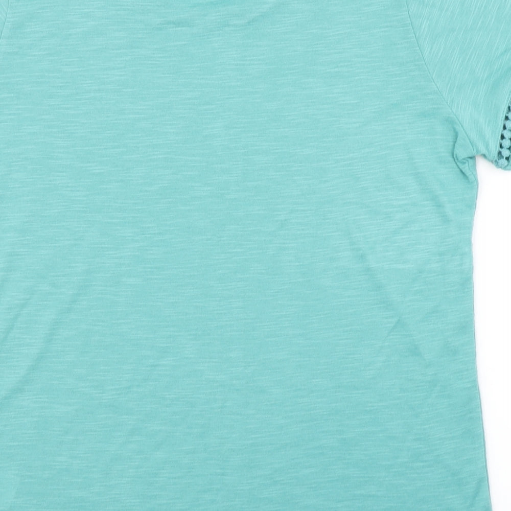 ANNA ROSE Womens Blue   Basic T-Shirt Size M