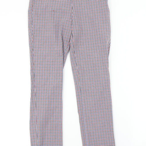 Stradivarius Womens Multicoloured Check  Trousers  Size 6 L28 in