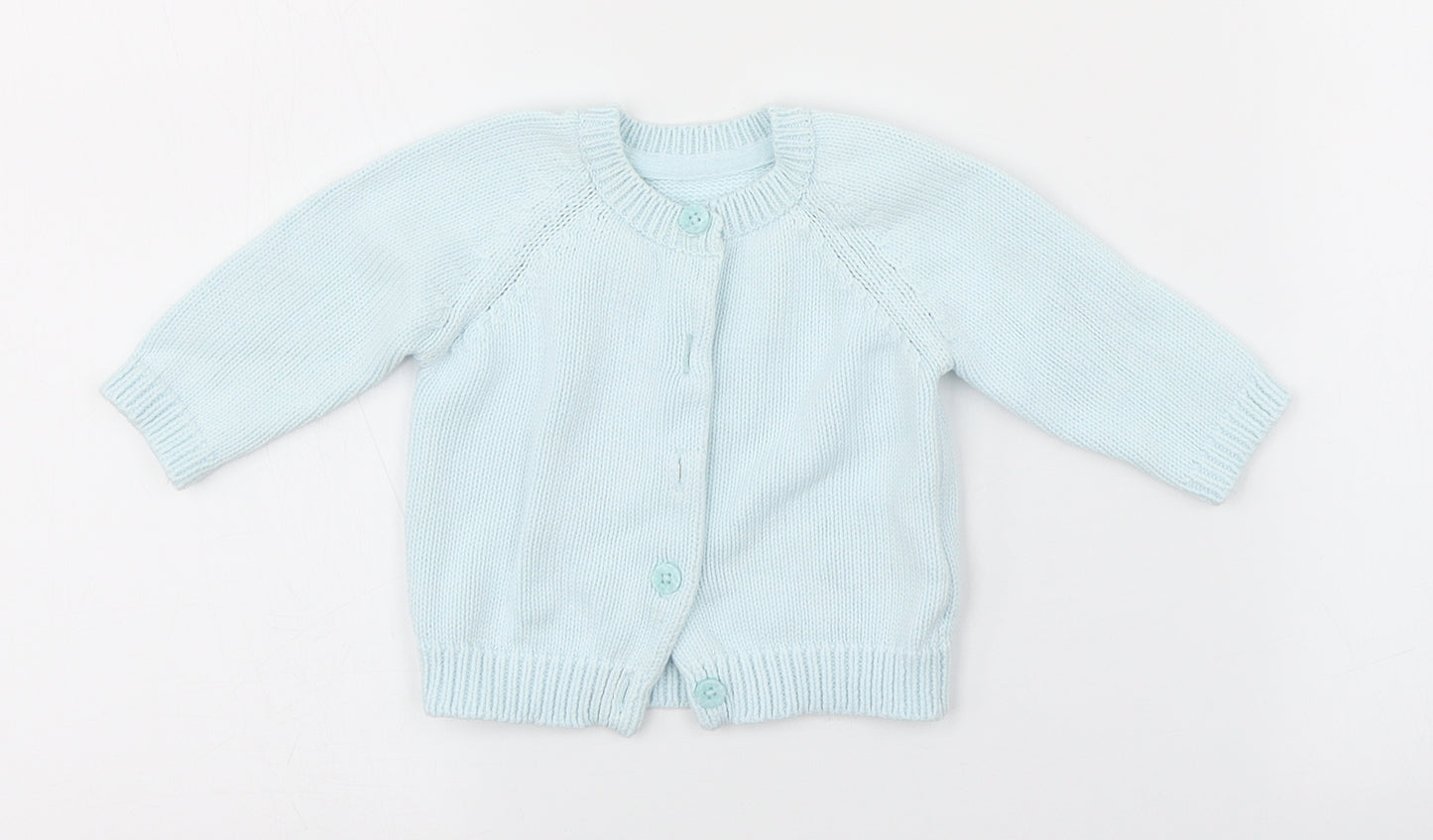 M&S Baby Blue   Cardigan Jumper Size 0-3 Months