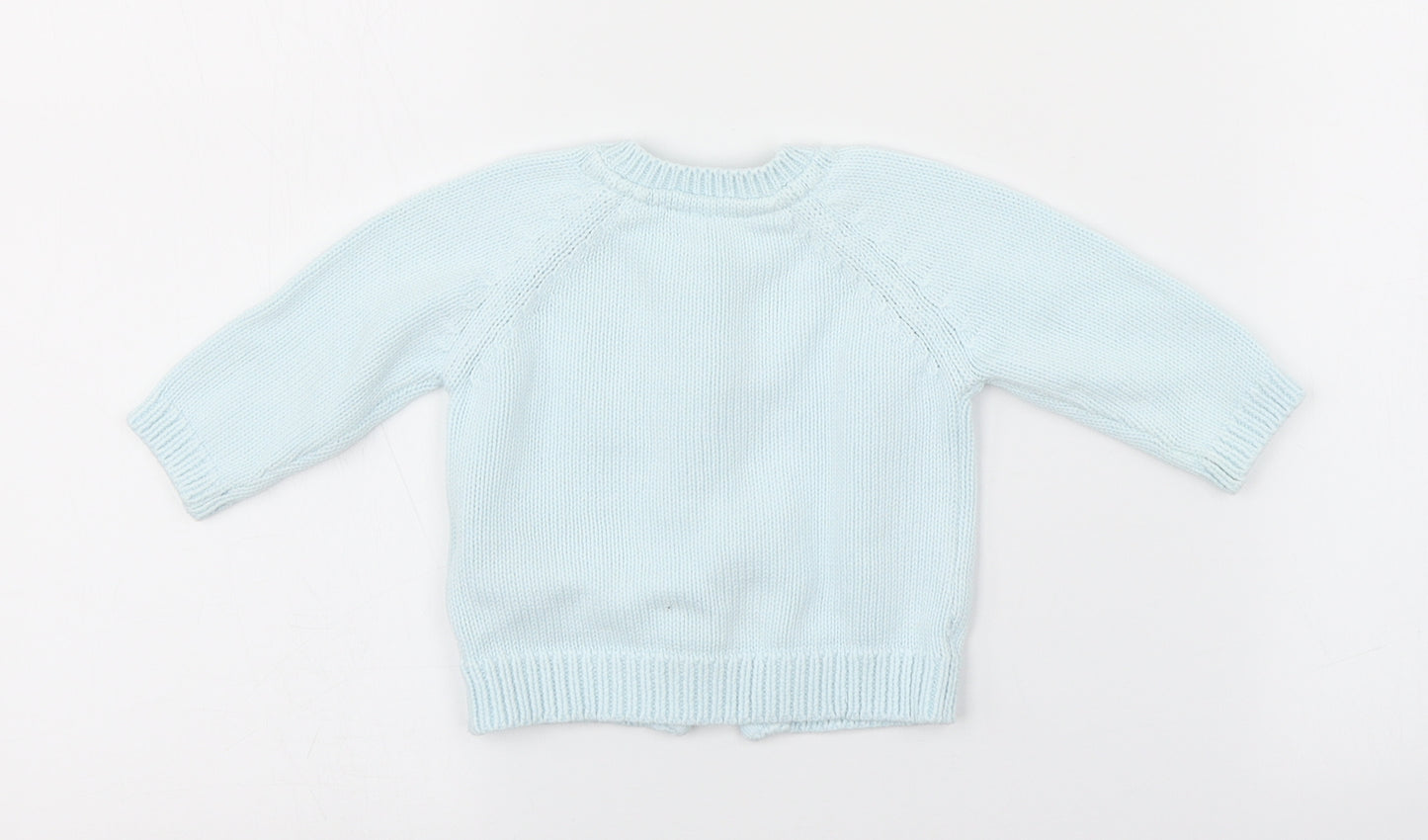 M&S Baby Blue   Cardigan Jumper Size 0-3 Months