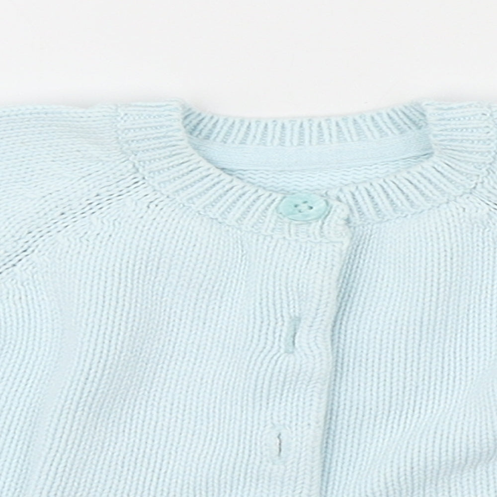 M&S Baby Blue   Cardigan Jumper Size 0-3 Months