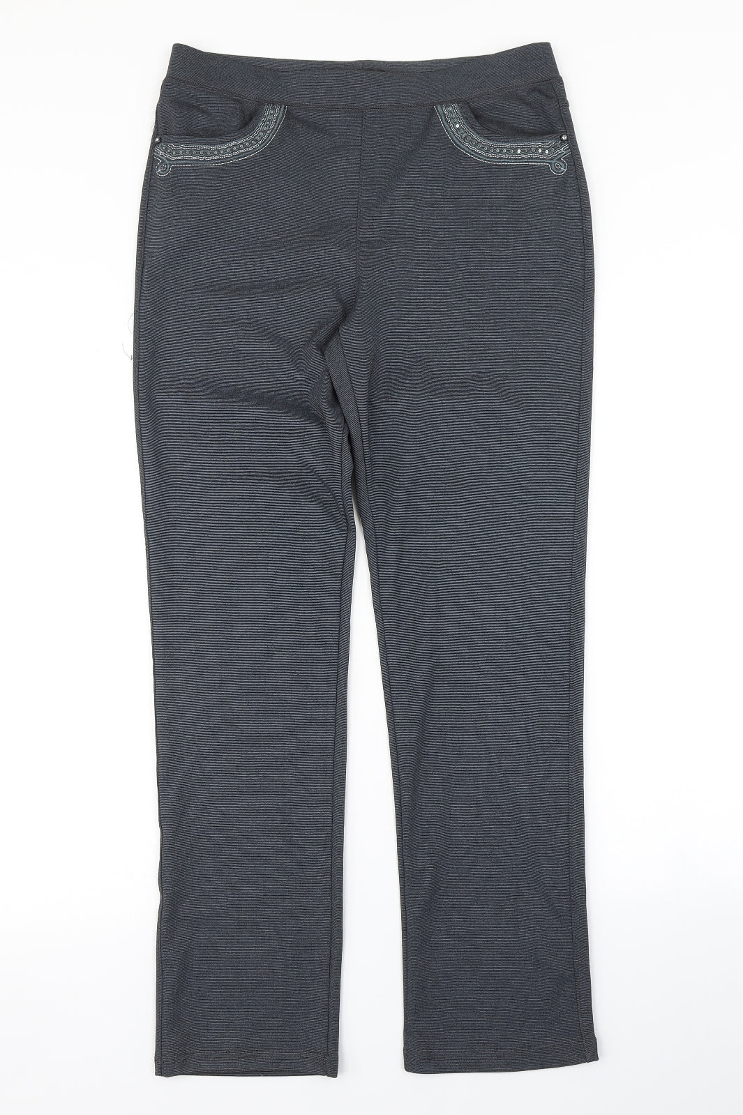 JUST ELEGANCE Womens Grey   Trousers  Size 12 L29 in