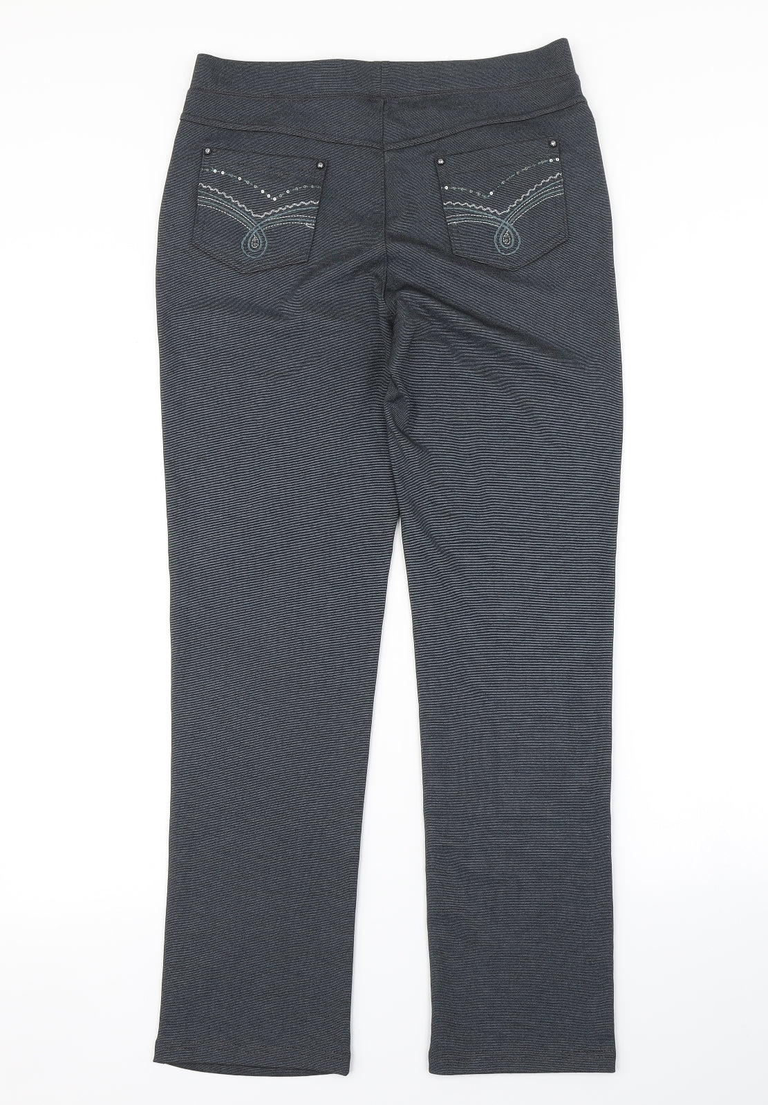 JUST ELEGANCE Womens Grey   Trousers  Size 12 L29 in