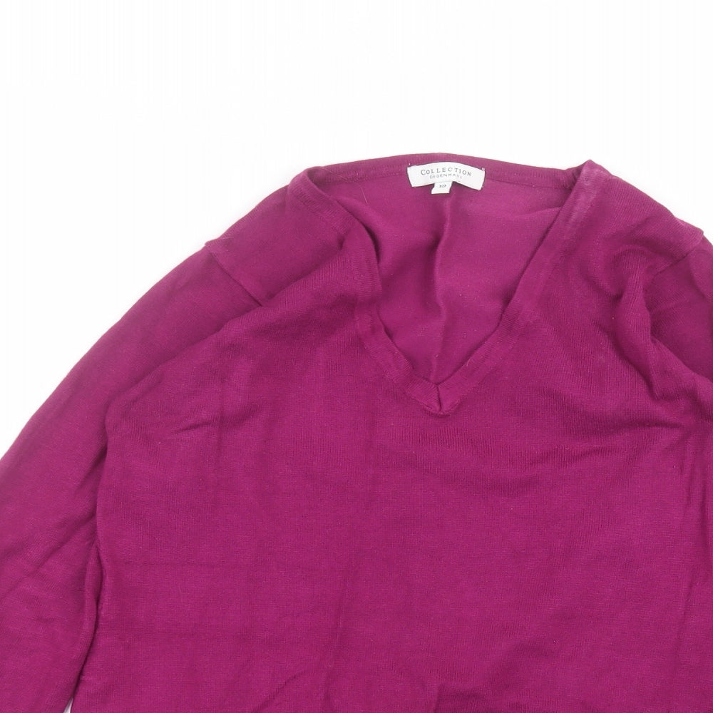 Debinhams Womens Pink   Basic T-Shirt Size 10