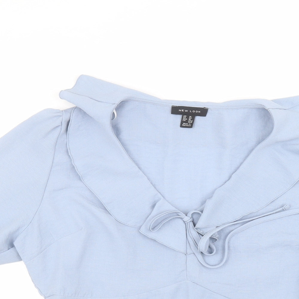 New Look Womens Blue   Basic T-Shirt Size 14
