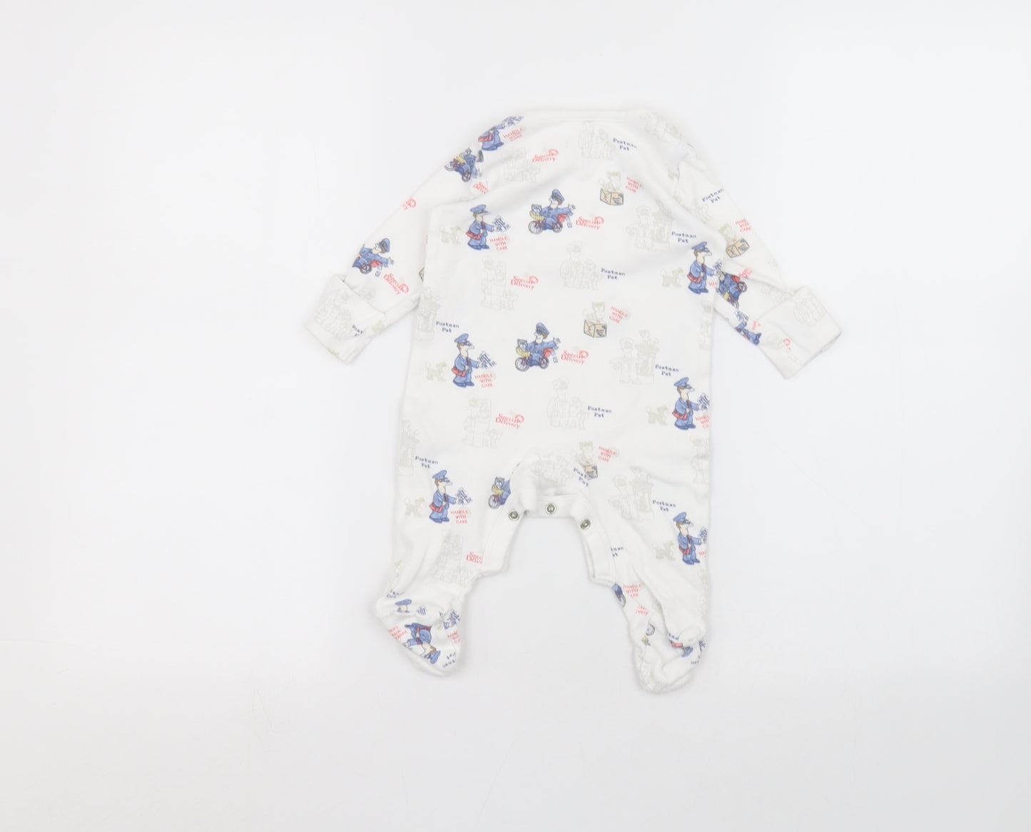 Postman Pat Baby White   Coverall One-Piece Size 3-6 Months