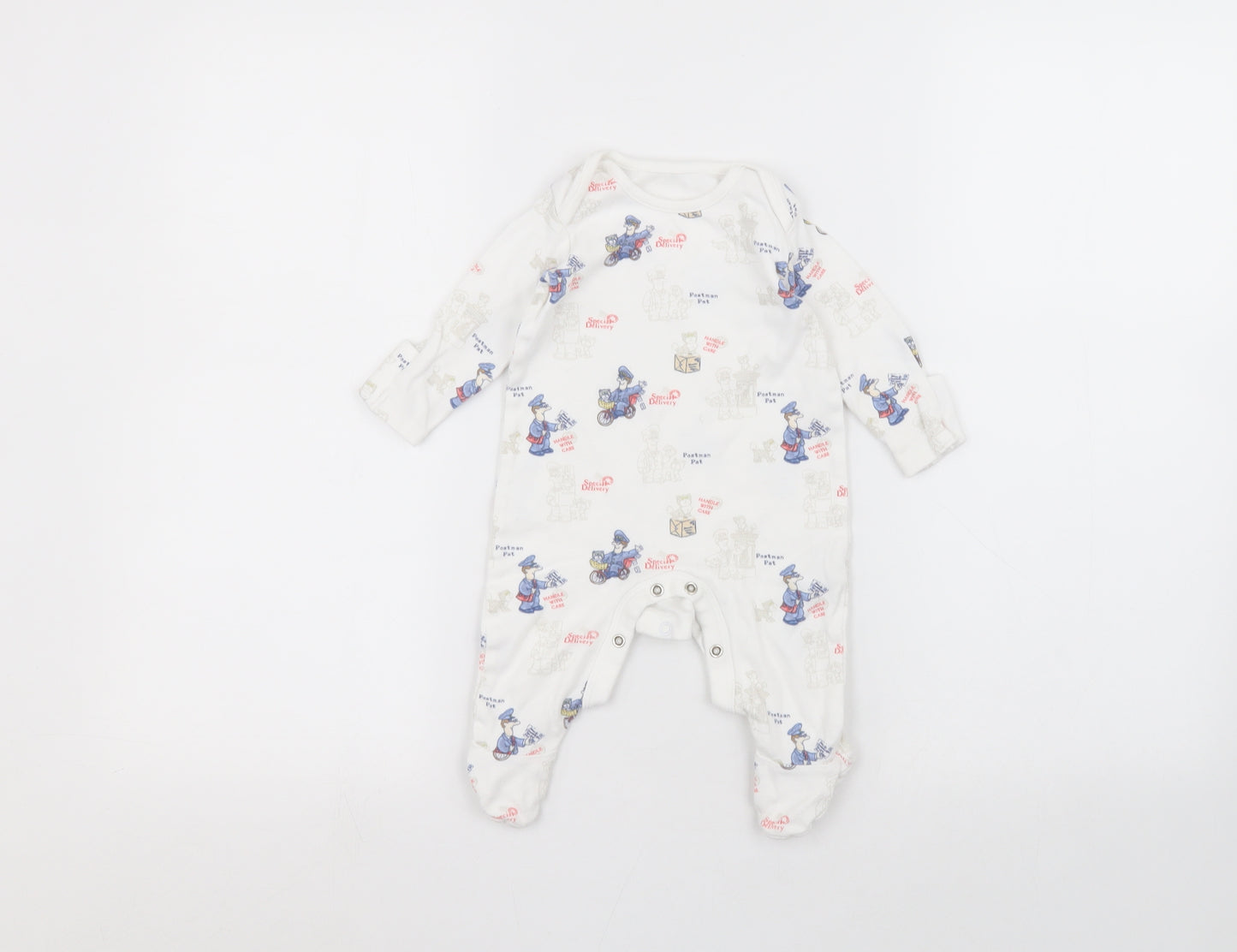 Postman Pat Baby White   Coverall One-Piece Size 3-6 Months