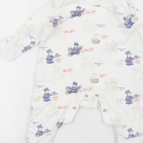 Postman Pat Baby White   Coverall One-Piece Size 3-6 Months