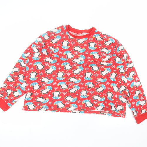 Preworn Womens Red   Basic T-Shirt Size L