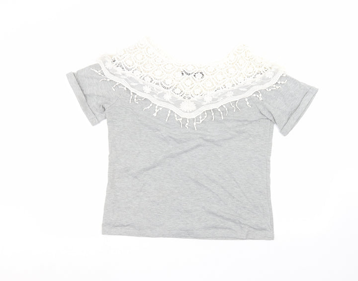 Zanzea Womens Grey Basic T-Shirt Size M