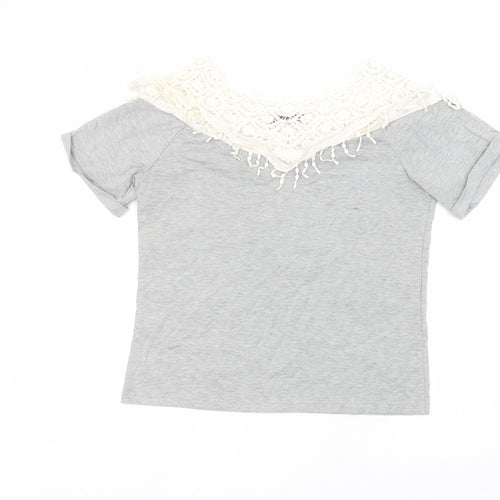 Zanzea Womens Grey   Basic T-Shirt Size M