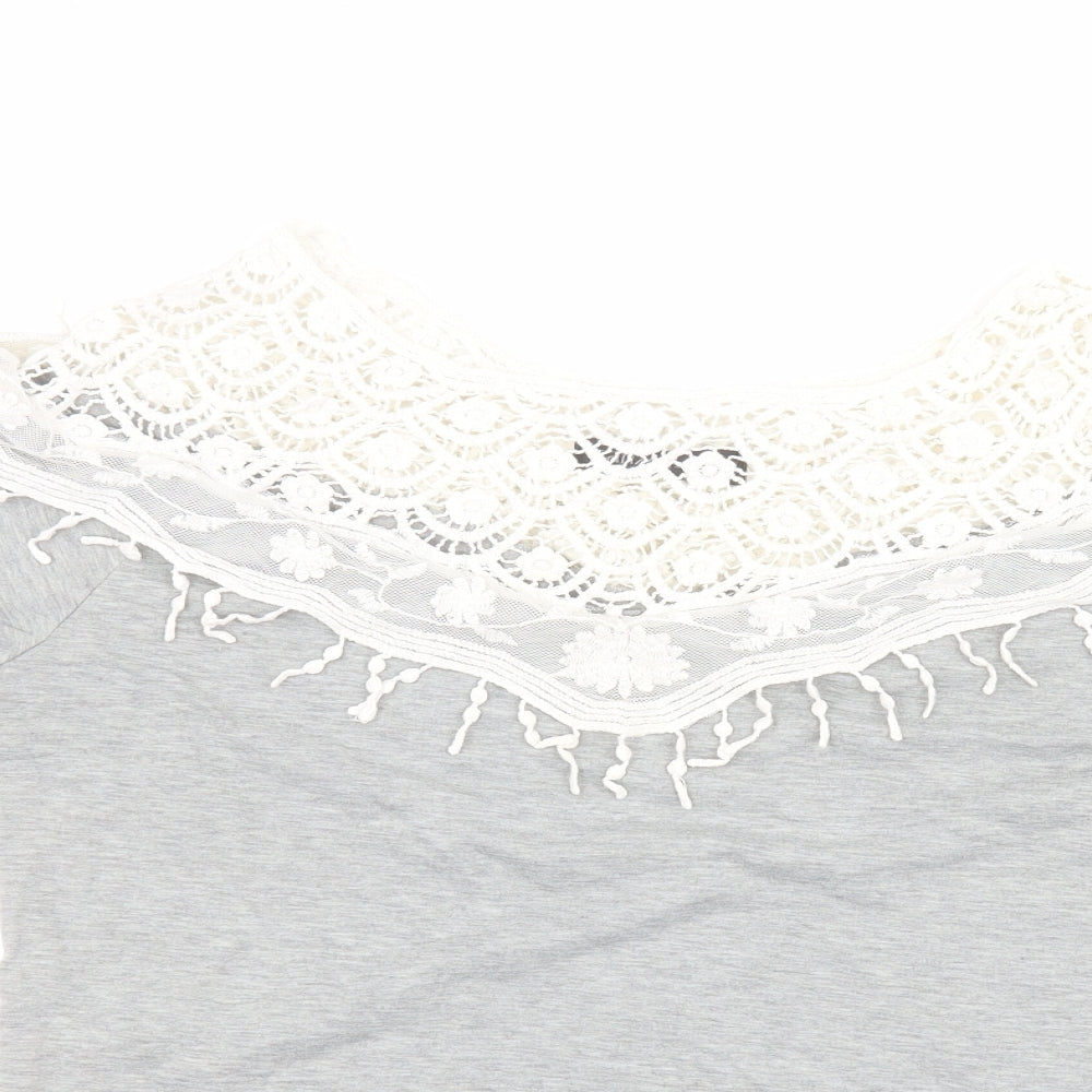 Zanzea Womens Grey   Basic T-Shirt Size M