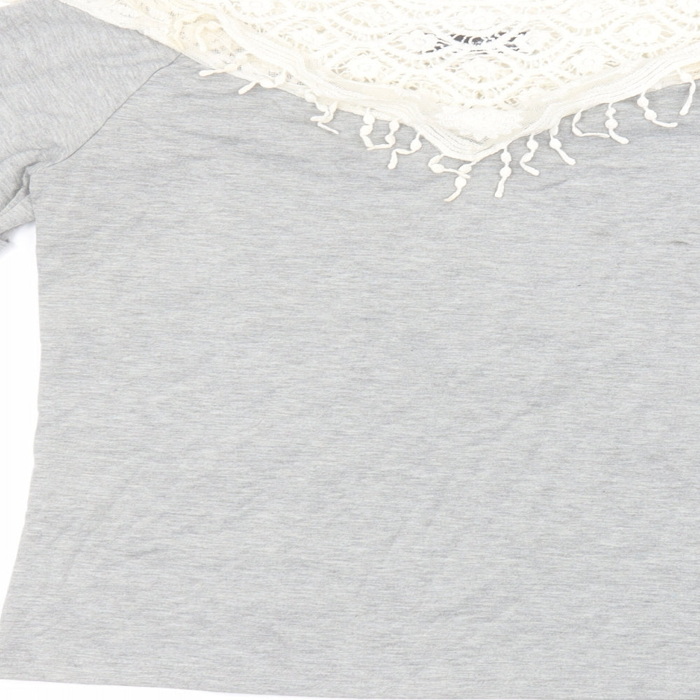 Zanzea Womens Grey   Basic T-Shirt Size M