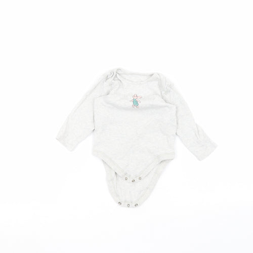 Marks and Spencer Baby Grey   Babygrow One-Piece Size 12-18 Months