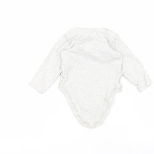 Marks and Spencer Baby Grey   Babygrow One-Piece Size 12-18 Months