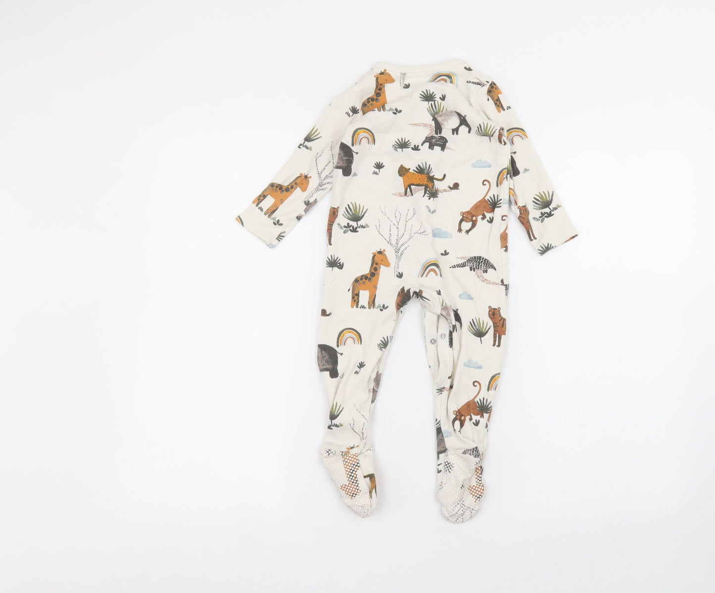 George Baby White   Coverall One-Piece Size 12-18 Months