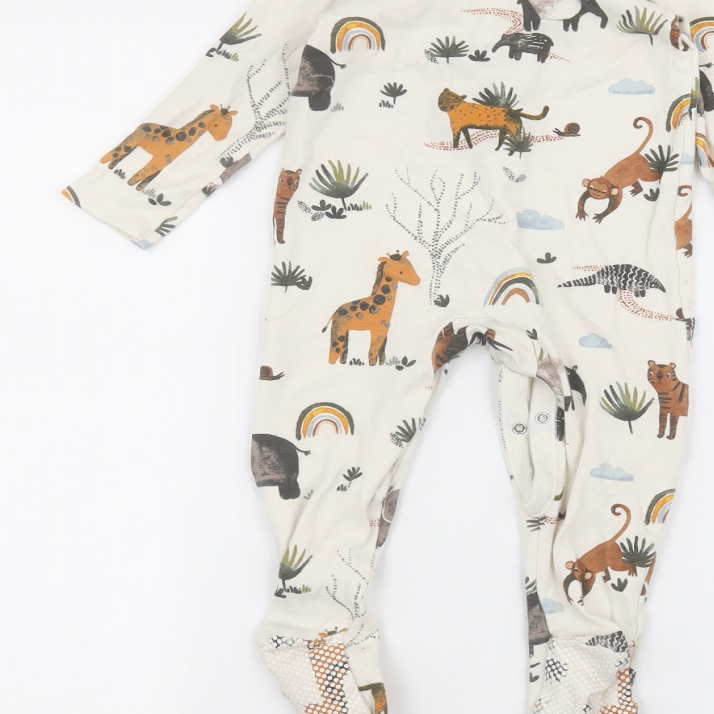 George Baby White   Coverall One-Piece Size 12-18 Months