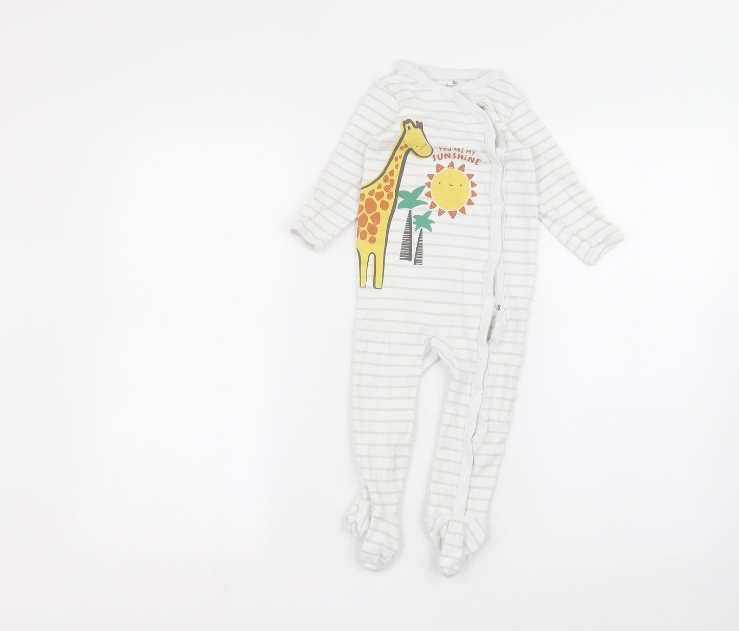 M&Co Baby White   Coverall One-Piece Size 12-18 Months
