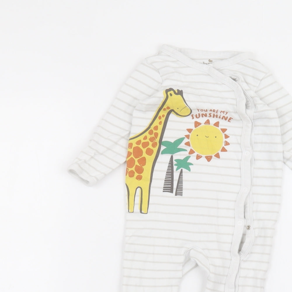M&Co Baby White   Coverall One-Piece Size 12-18 Months