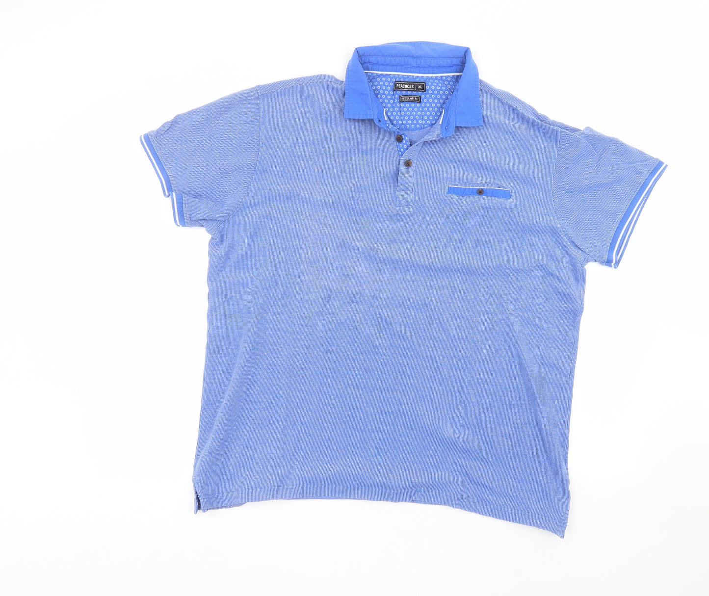 Peacocks Mens Blue    Polo Size XL