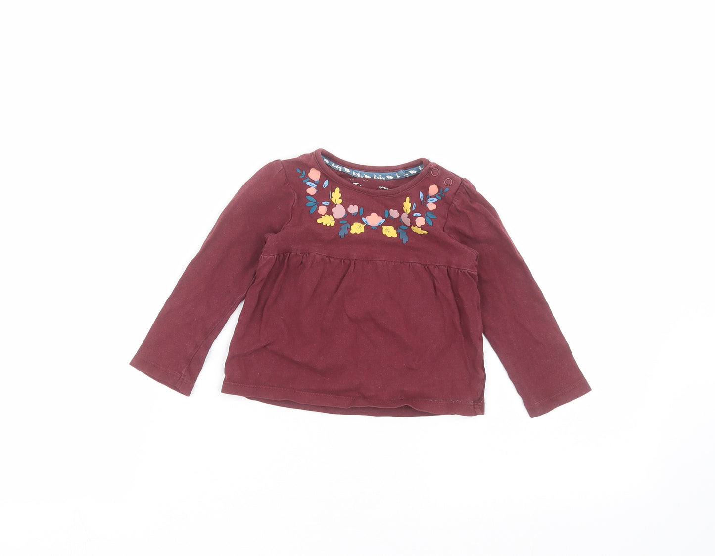 TU Baby Red   Basic T-Shirt Size 9-12 Months