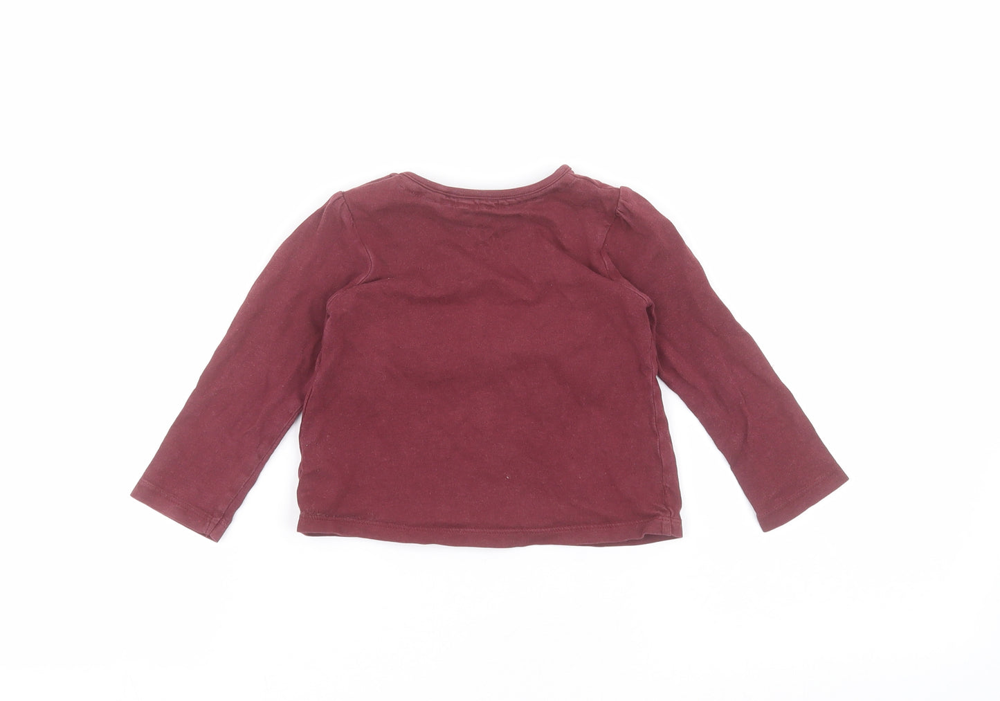 TU Baby Red   Basic T-Shirt Size 9-12 Months
