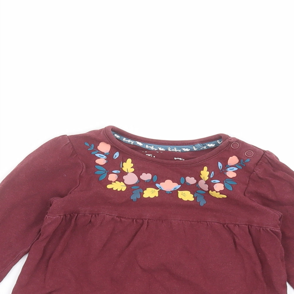 TU Baby Red   Basic T-Shirt Size 9-12 Months