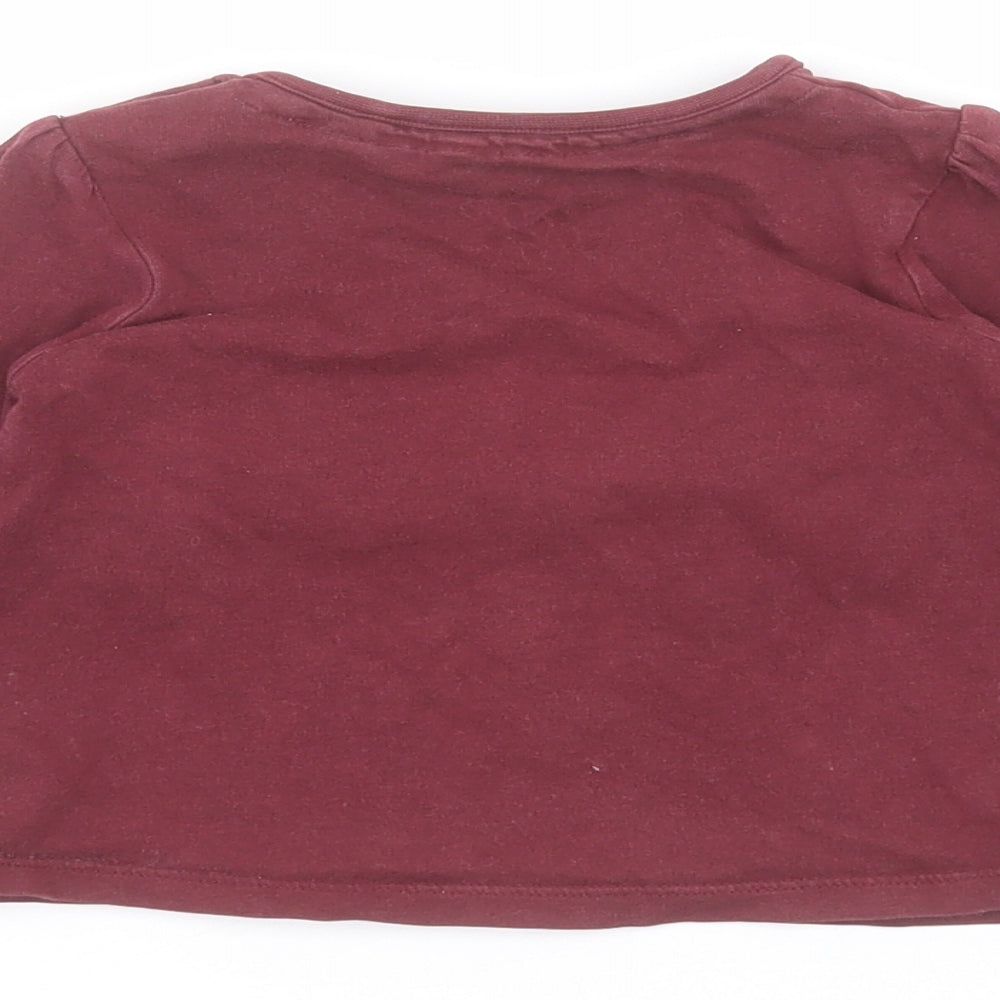TU Baby Red   Basic T-Shirt Size 9-12 Months