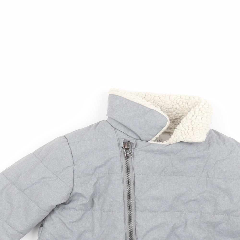 Marks and Spencer Baby Grey   Puffer Jacket Coat Size 18-24 Months