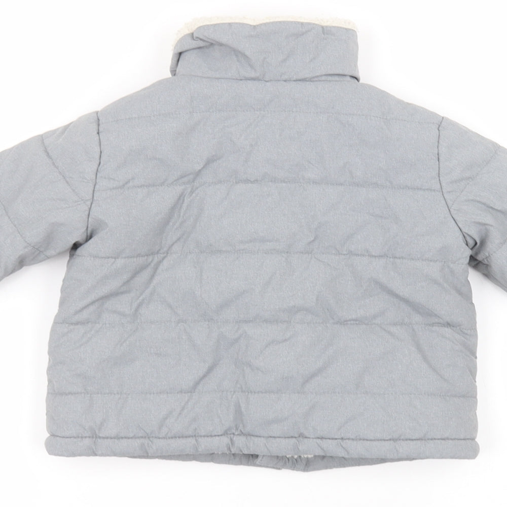 Marks and Spencer Baby Grey   Puffer Jacket Coat Size 18-24 Months