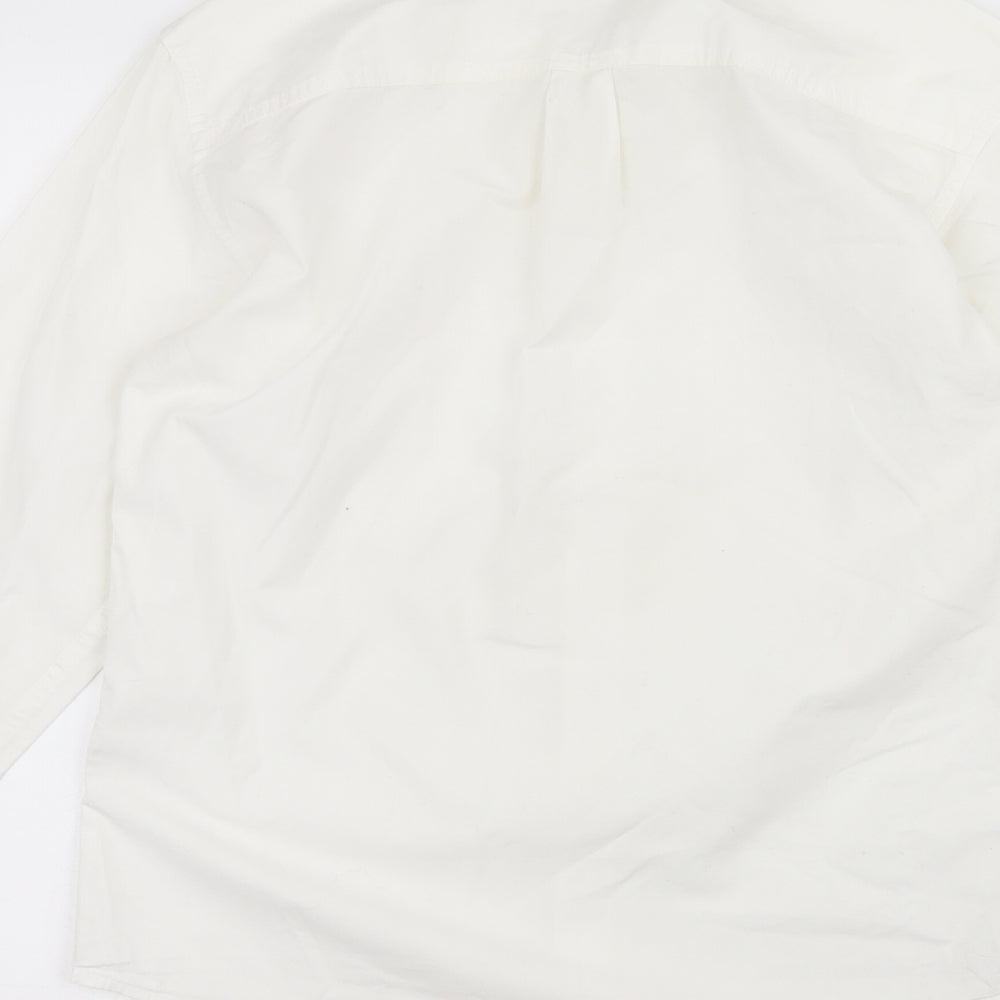 alcott&co Mens White    Dress Shirt Size S
